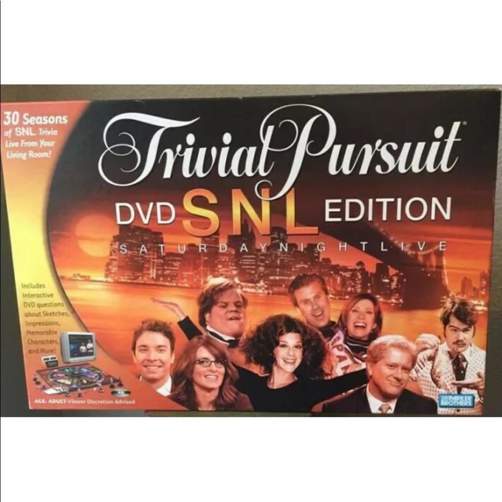 Trivial Pursuit Board Game Saturday Night Live DVD Parker Brothers SNL Edition